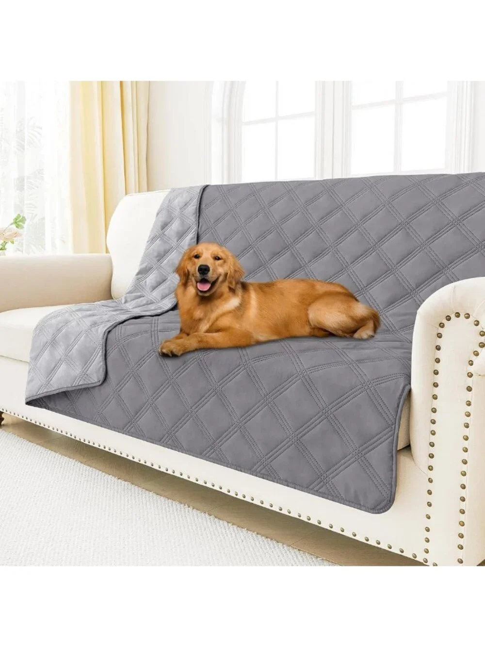 Waterproof Reversible Dog Bed Cover & Pet Blanket for Sofa Couch - Cozy